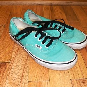 Teal Vans Size 7.5